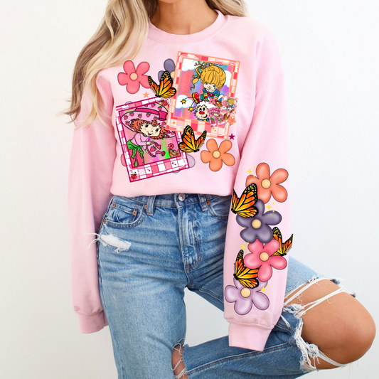 Strawberry & rainbow Crewneck Sweatshirt