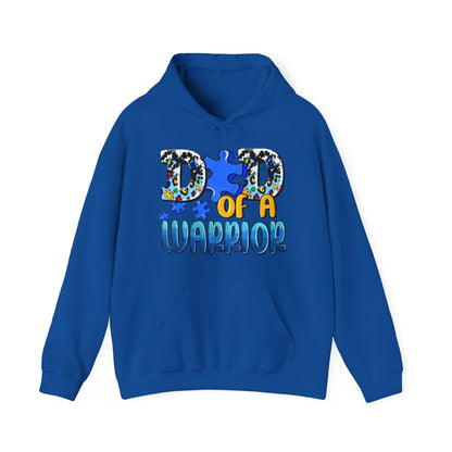 dad of a warrior Unisex Heavy Blend™ Hooded Sweatshirt