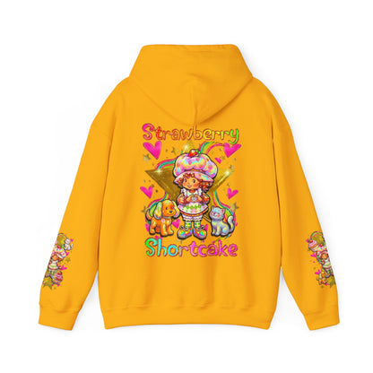Strawberry Shortcake Hoodie — Cute Retro Cartoon Hooded Sweatshirt