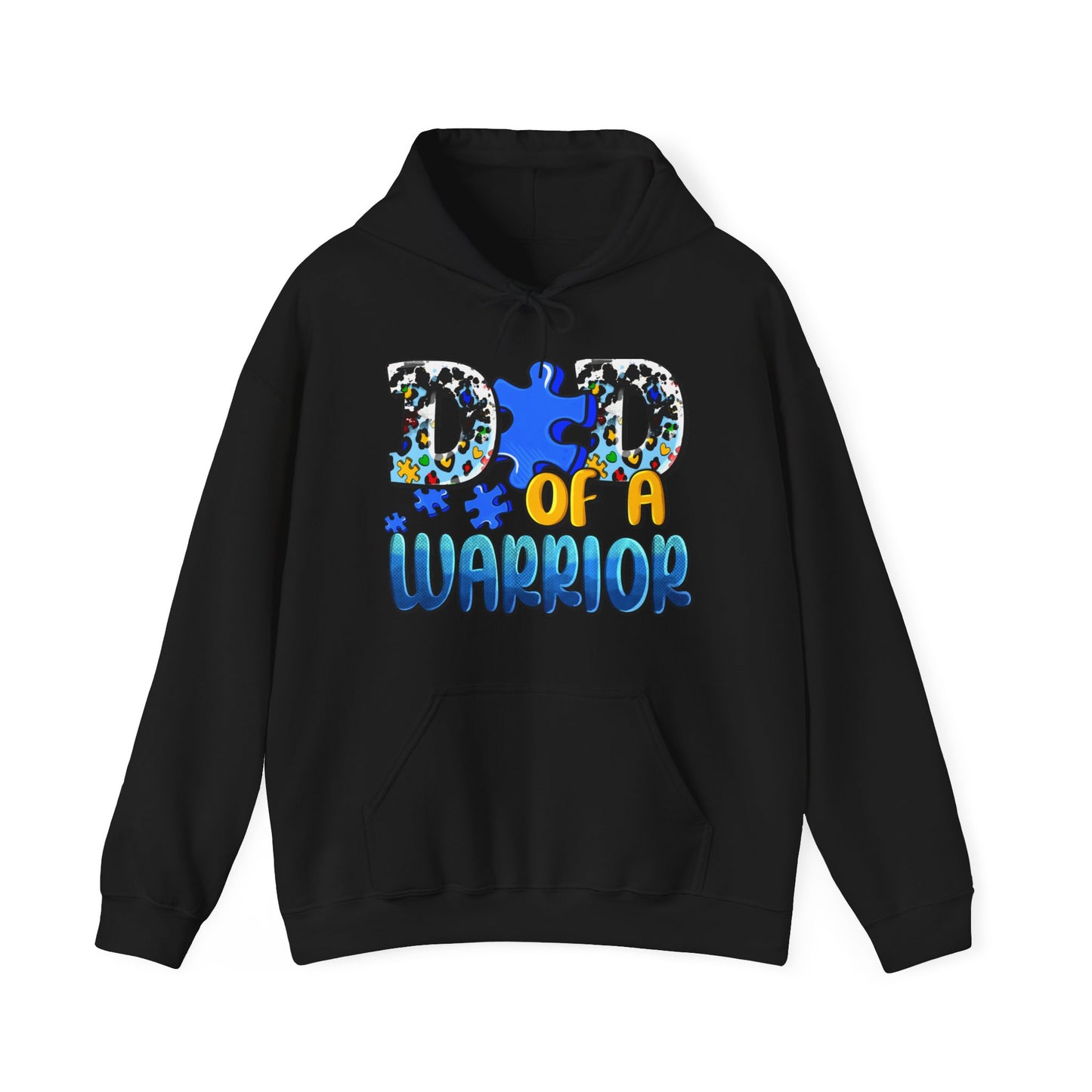 dad of a warrior Unisex Heavy Blend™ Hooded Sweatshirt