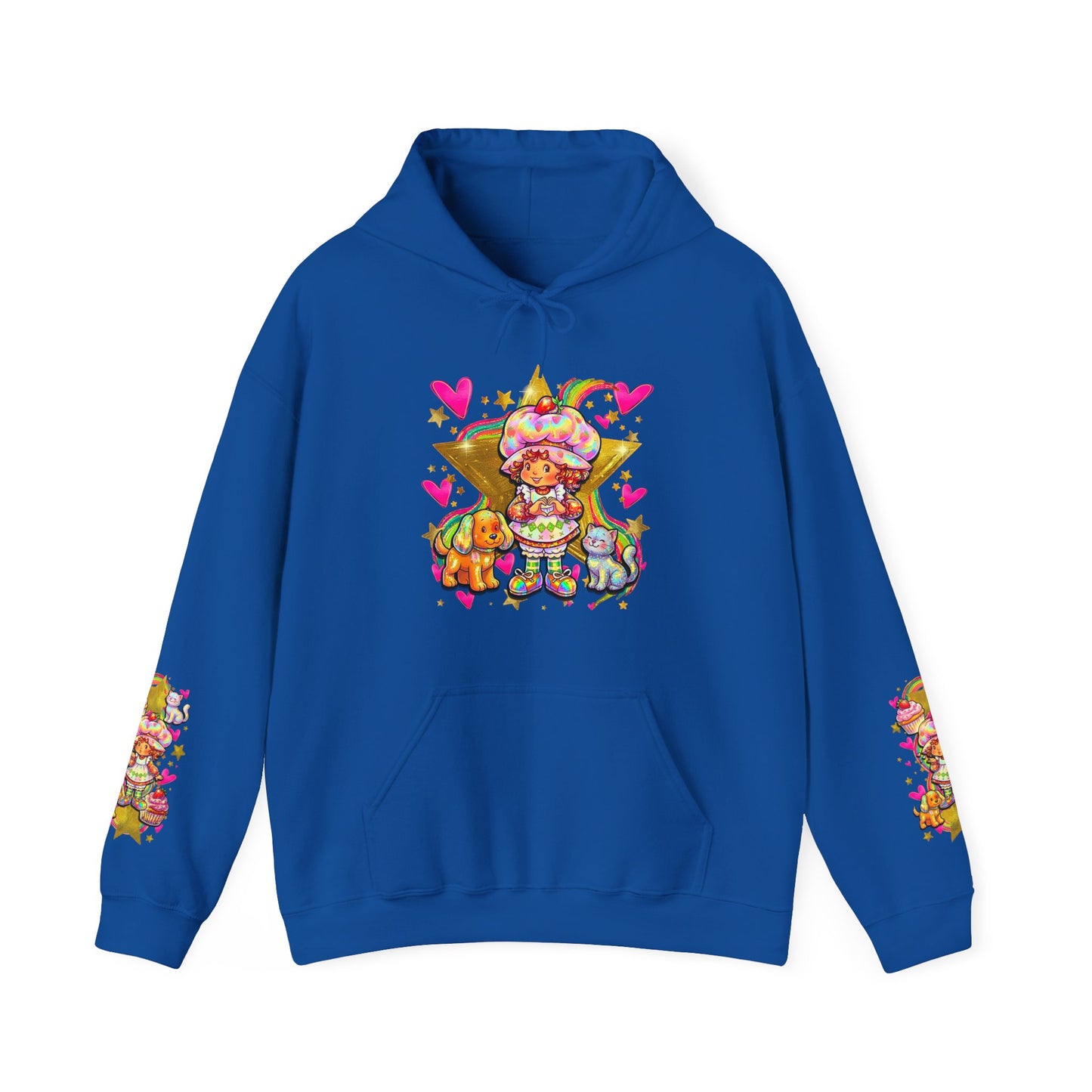 Strawberry Shortcake Hoodie — Cute Retro Cartoon Hooded Sweatshirt