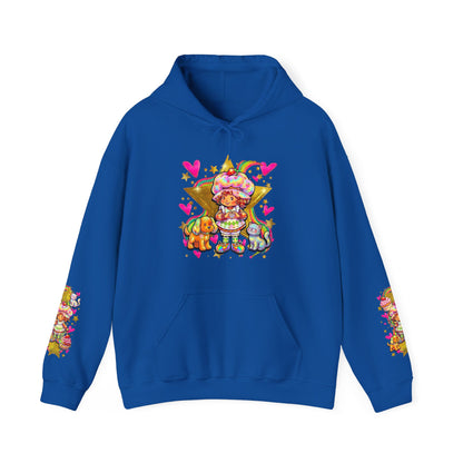 Strawberry Shortcake Hoodie — Cute Retro Cartoon Hooded Sweatshirt