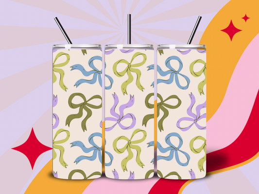 Pretty in bows 20oz tumbler