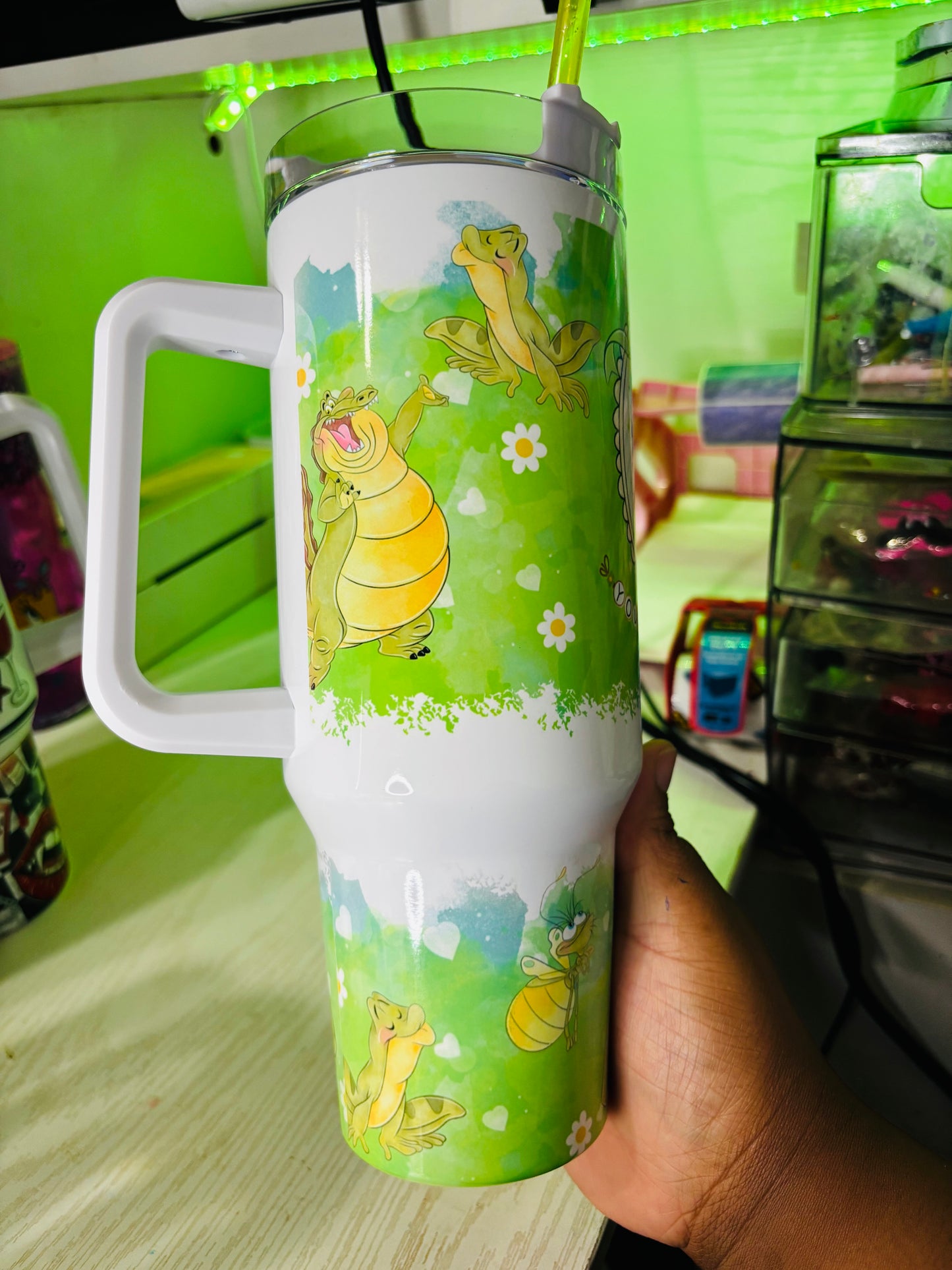 You can do anything princess Tiana 40oz tumbler
