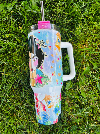 Mulan blooms 40oz tumbler