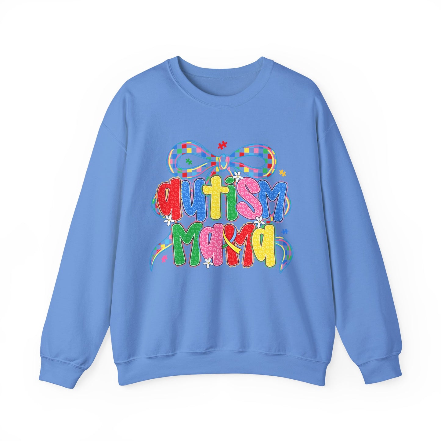 Colorful "Autism Mama" Ribbon Support Pullover