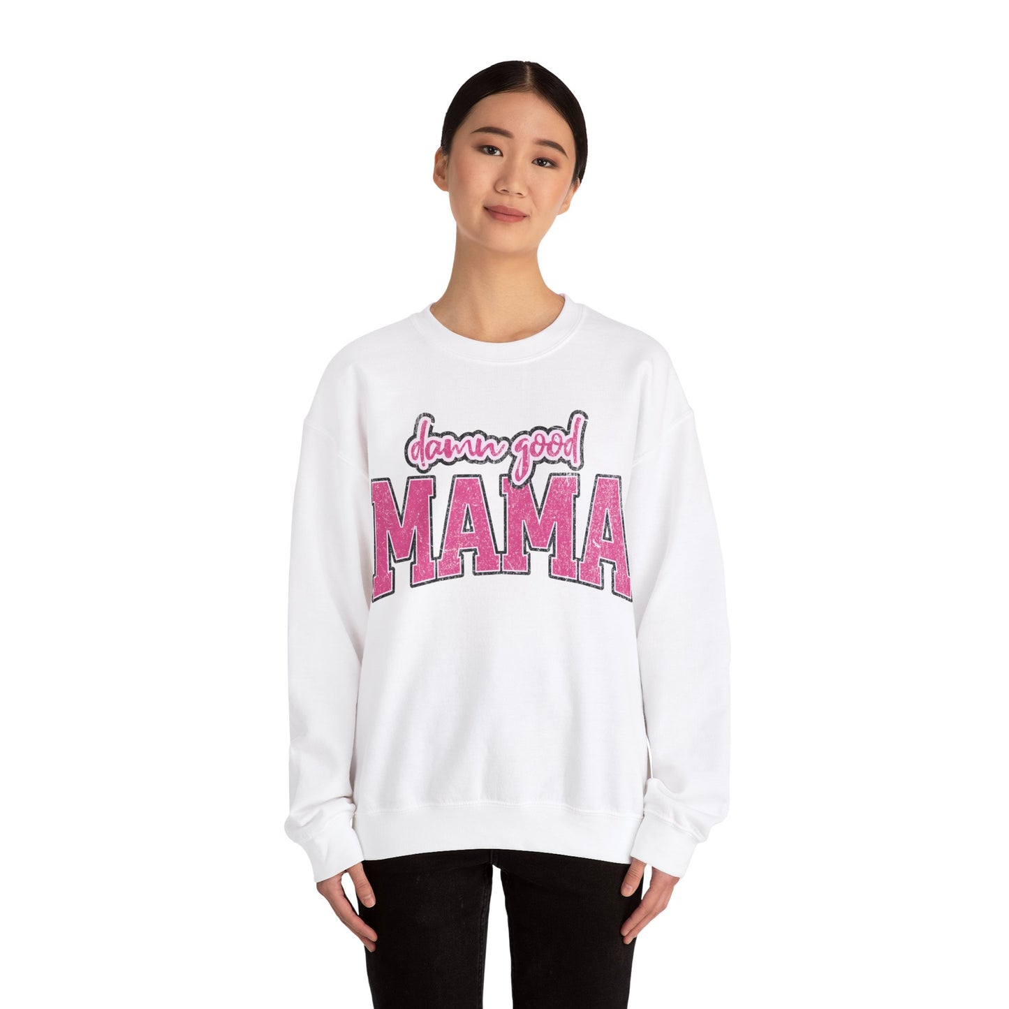 Damn good mama Unisex Heavy Blend™ Crewneck Sweatshirt