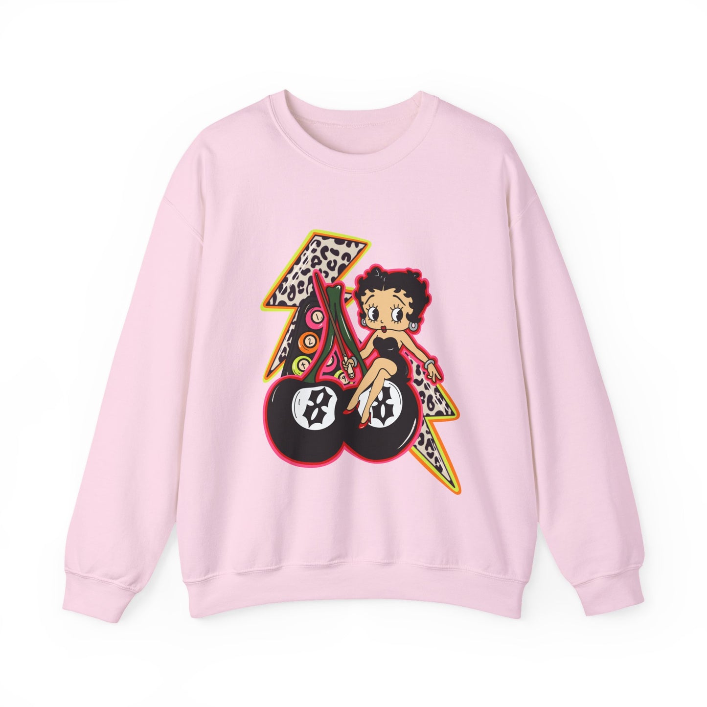 Betty Boop Retro Lightning Crewneck Sweatshirt