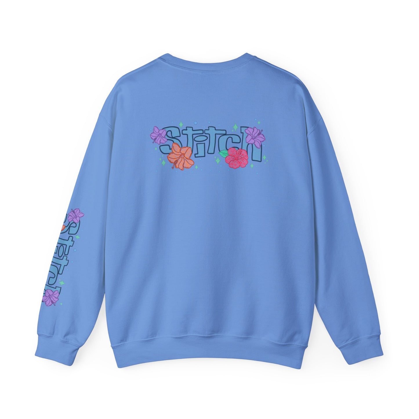 Lace floral stitch Crewneck Sweatshirt