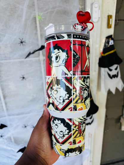 Comic Betty boop 40oz tumbler