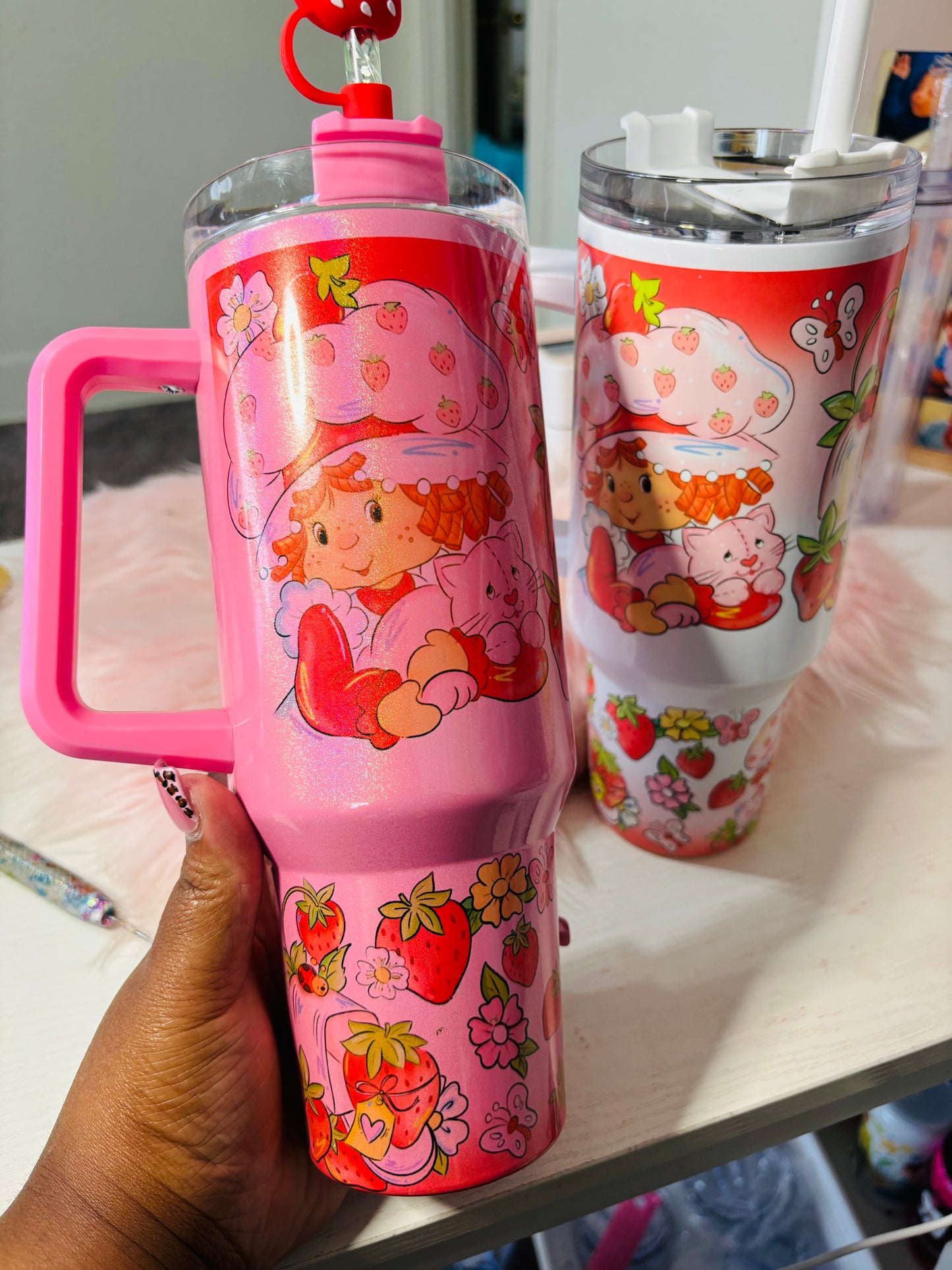 Original strawberry girl 40oz tumbler