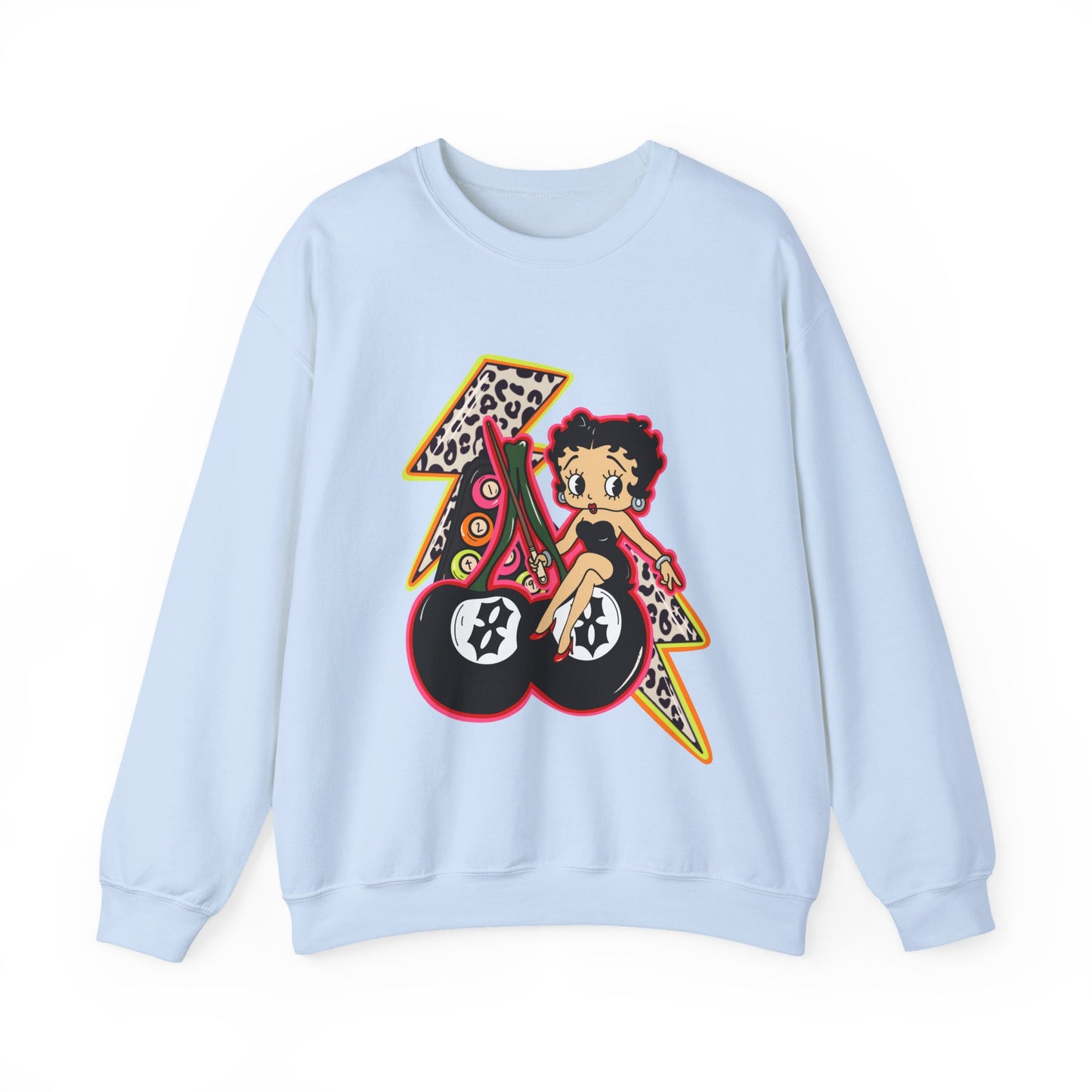 Betty Boop Retro Lightning Crewneck Sweatshirt