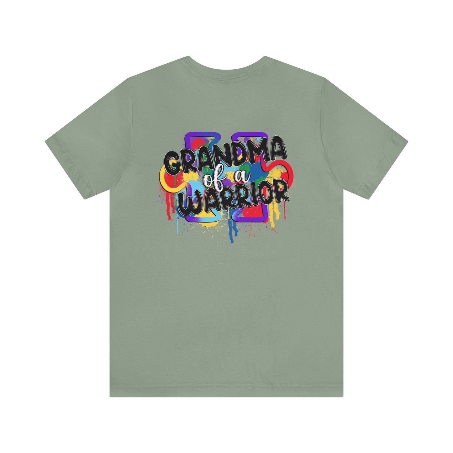 grandma of a warrior Unisex Jersey Short Sleeve Tee