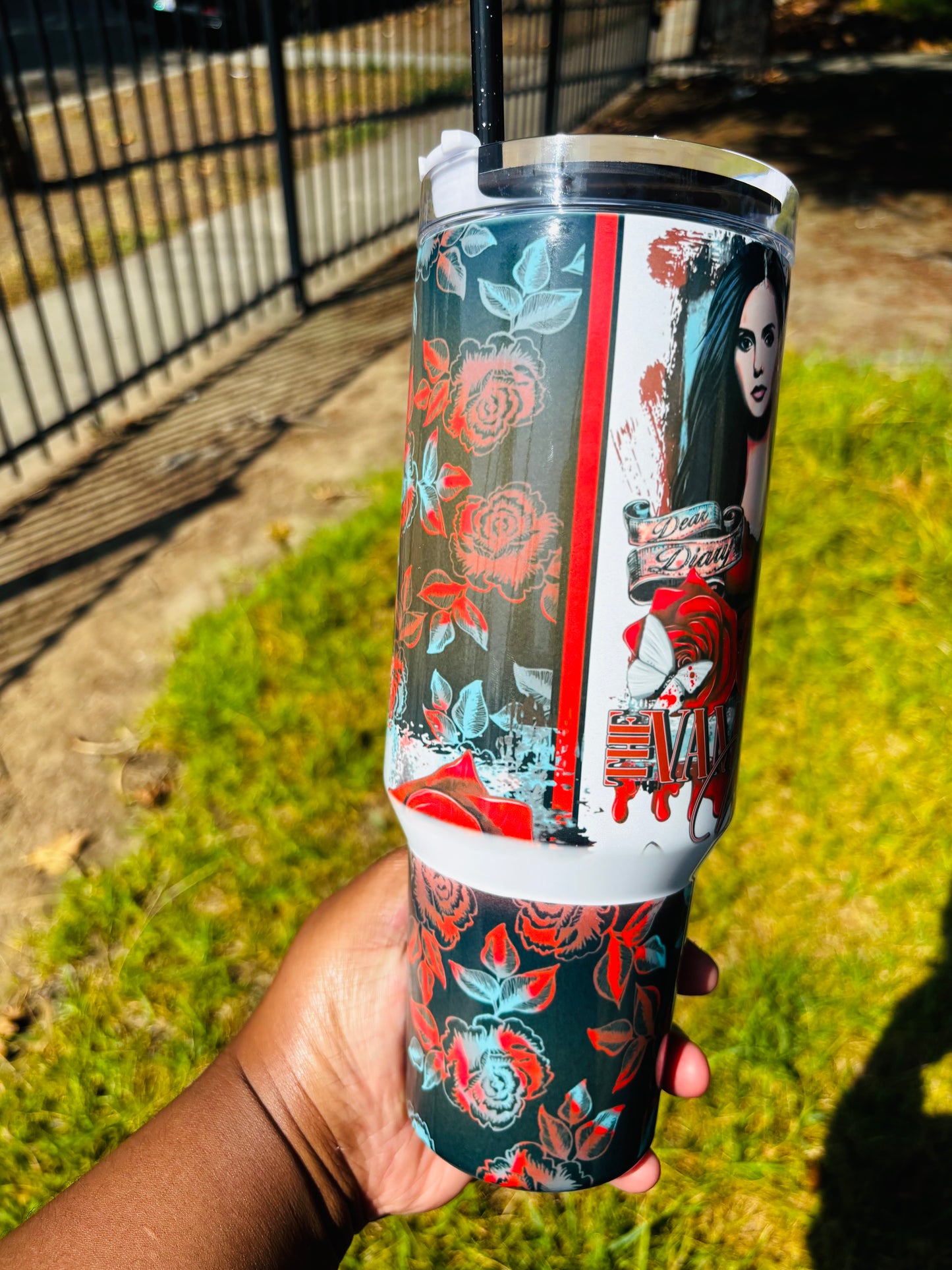 Elena and Salvatore’s 40oz tumbler