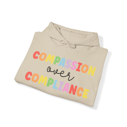 compassion over compliance Unisex Heavy Blend™ Hooded Sweatshirt