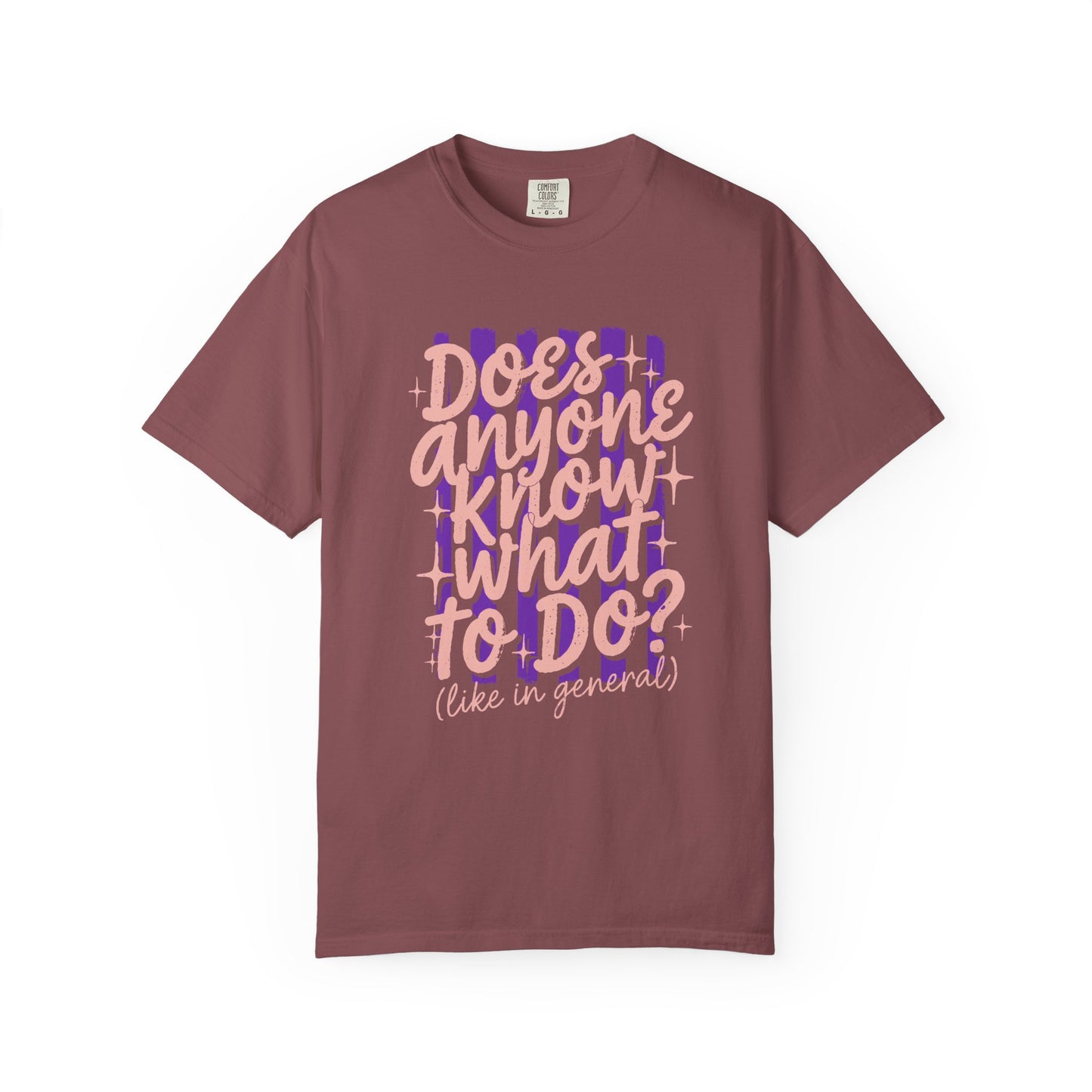 Does anyone know what to do Unisex Garment-Dyed T-shirt