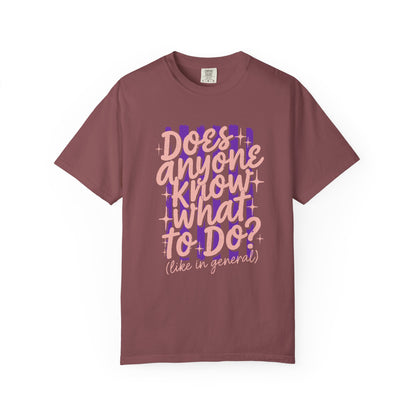 Does anyone know what to do Unisex Garment-Dyed T-shirt