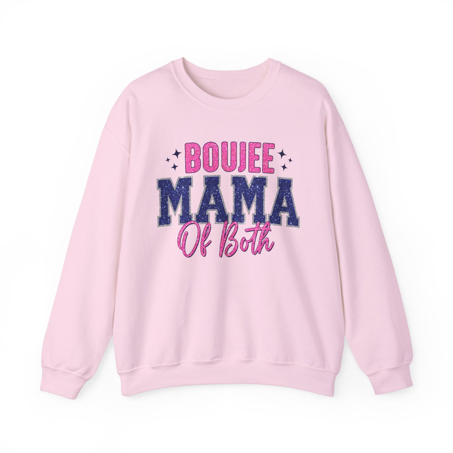 boujee mama of both Unisex Heavy Blend™ Crewneck Sweatshirt