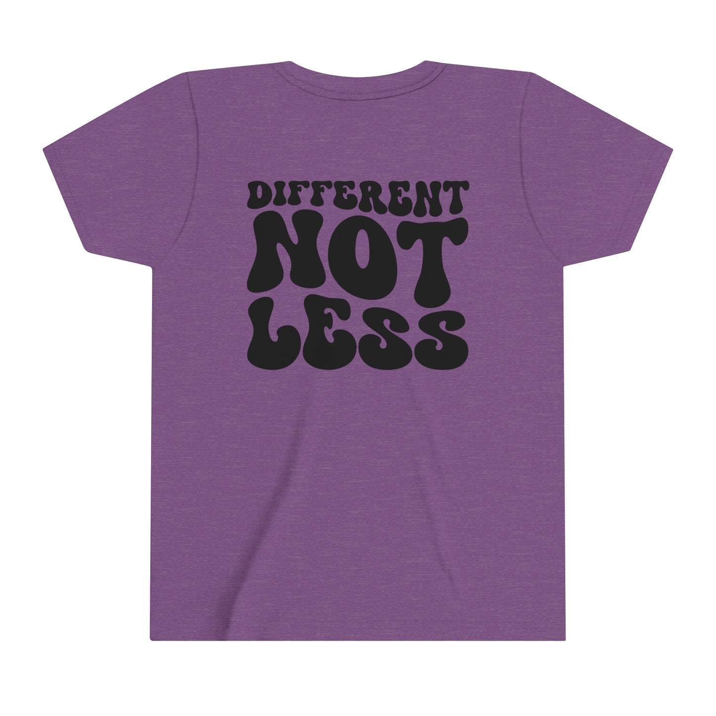 different not less Youth Short Sleeve Tee