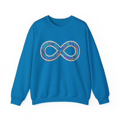 autism infinity symbol Unisex Heavy Blend™ Crewneck Sweatshirt