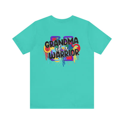 grandma of a warrior Unisex Jersey Short Sleeve Tee