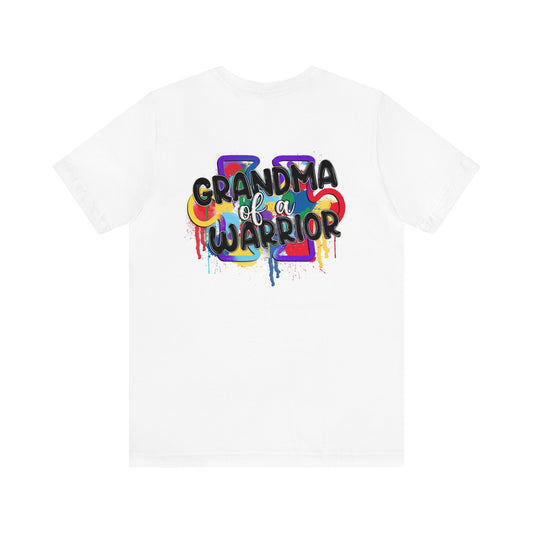 grandma of a warrior Unisex Jersey Short Sleeve Tee