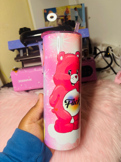 Swear bear 20oz tumbler