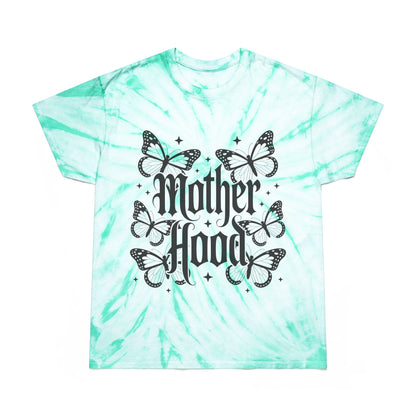 Motherhood Tie-Dye Tee — Butterfly Cyclone Graphic