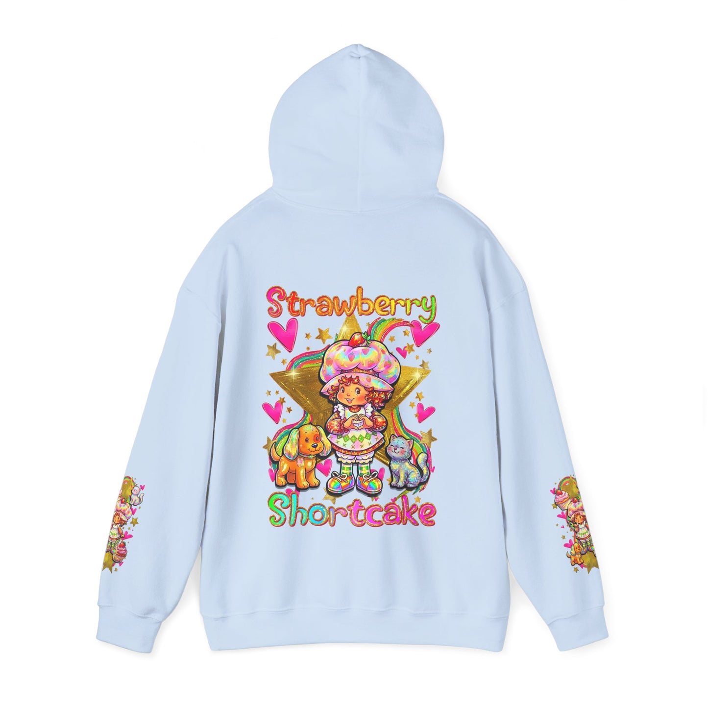 Strawberry Shortcake Hoodie — Cute Retro Cartoon Hooded Sweatshirt