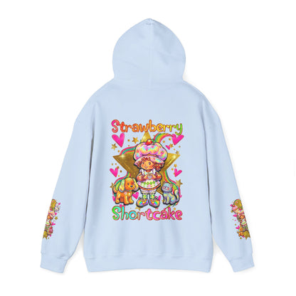 Strawberry Shortcake Hoodie — Cute Retro Cartoon Hooded Sweatshirt