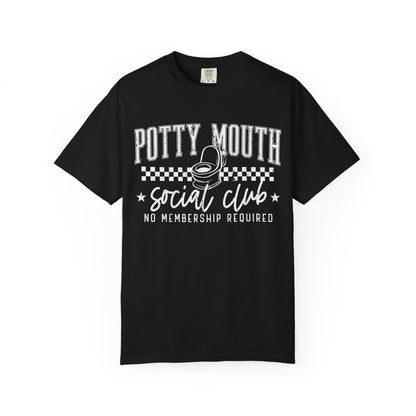 Potty Mouth Social Club T-Shirt — Funny Toilet Graphic Tee