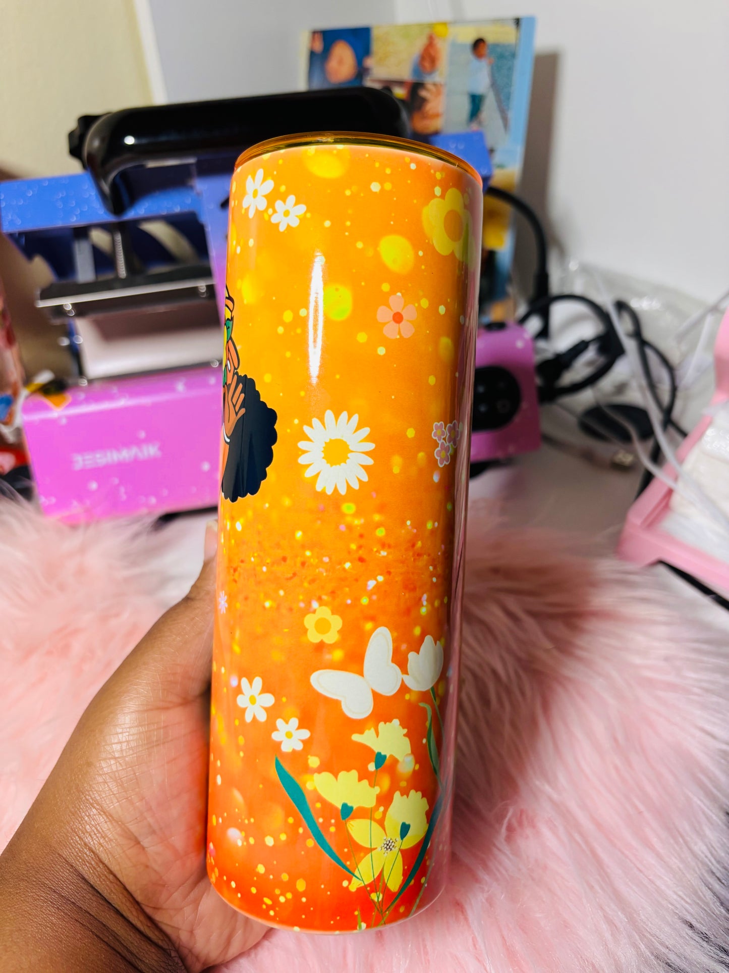 Orange blossom 20oz tumbler