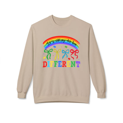 It’s OK to Be Different Rainbow Crewneck sweatshirt