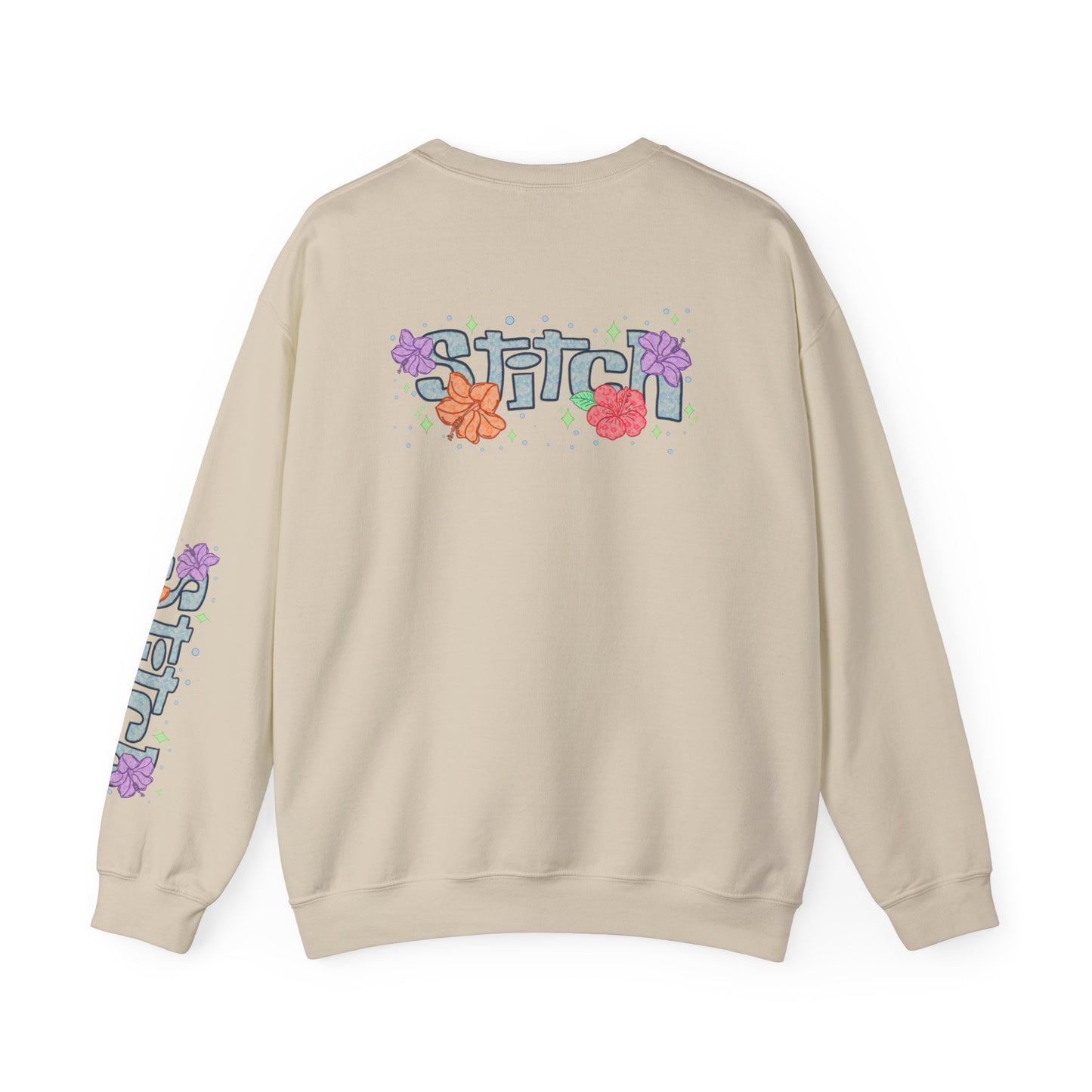 Lace floral stitch Crewneck Sweatshirt