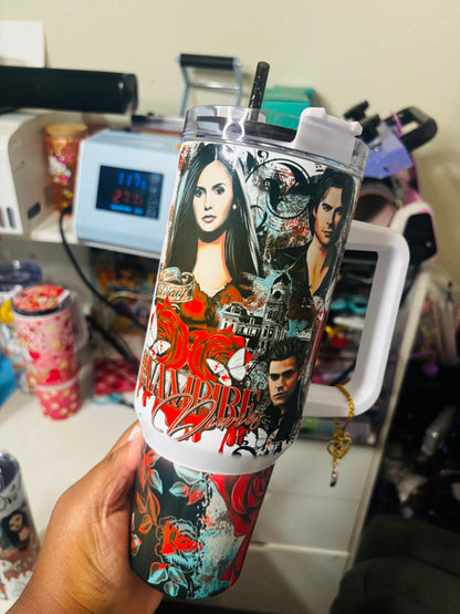Elena and Salvatore’s 40oz tumbler