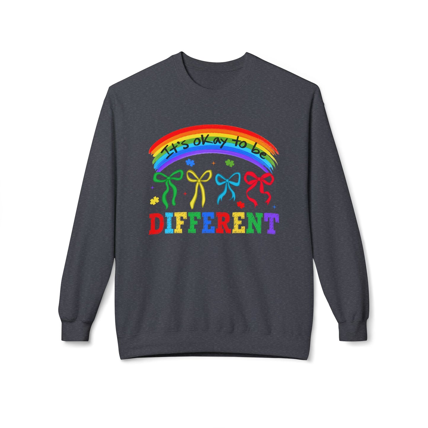 It’s OK to Be Different Rainbow Crewneck sweatshirt