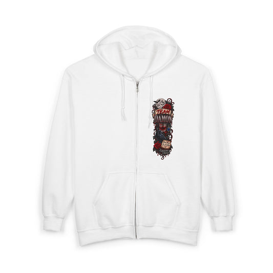 Team  Damon Unisex Heavy Blend™ Full Zip Hooded Sweatshirt