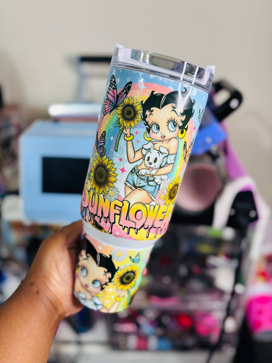Sunflower Betty 40oz tumbler