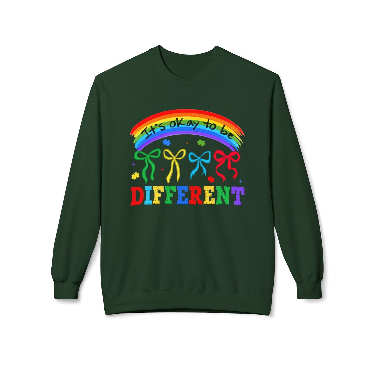 It’s OK to Be Different Rainbow Crewneck sweatshirt