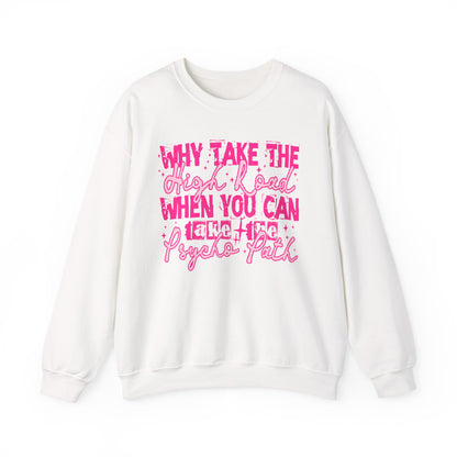 Psycho-Vibe Crewneck Sweatshirt | Fun Unisex Gift, Cozy Casual Wear, Trendy Street Style, Everyday Relaxation