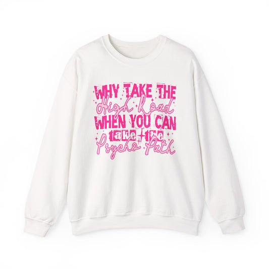 Psycho-Vibe Crewneck Sweatshirt | Fun Unisex Gift, Cozy Casual Wear, Trendy Street Style, Everyday Relaxation