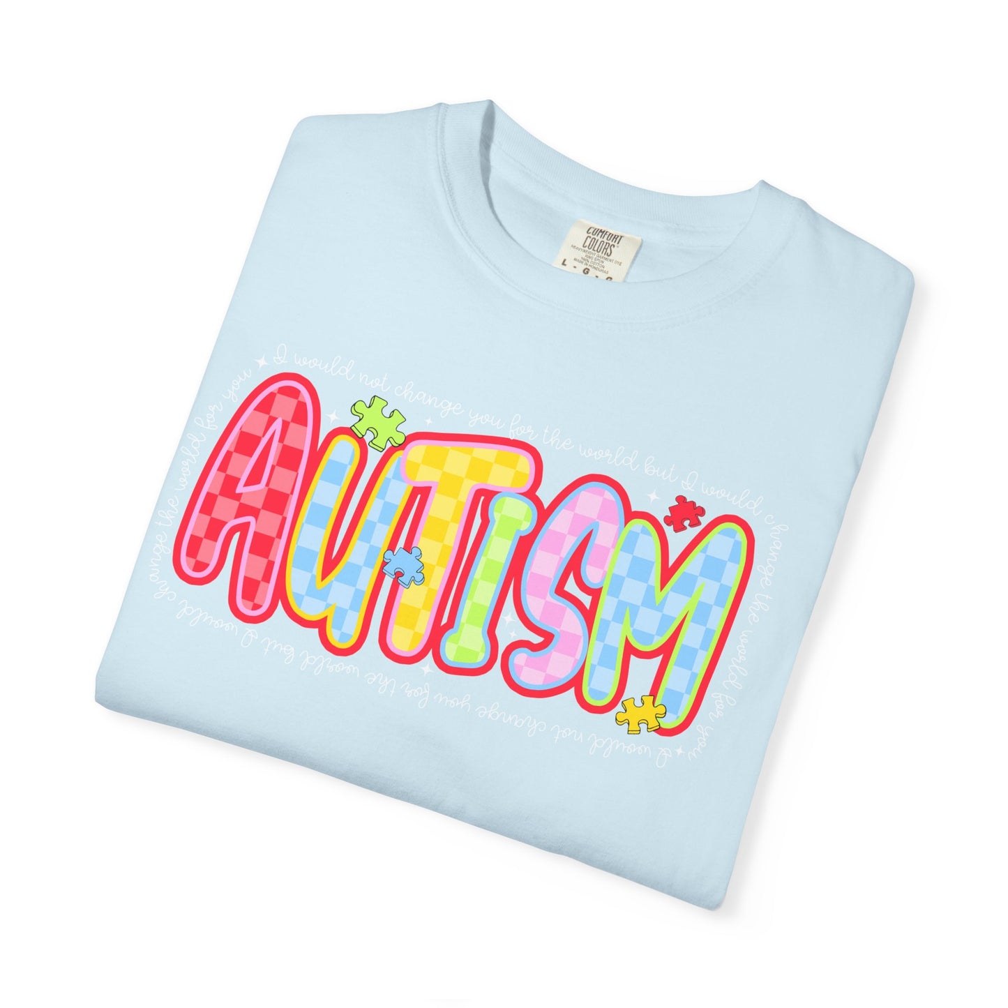 T-Shirt — Colorful 'Autism' Pride Graphic Tee