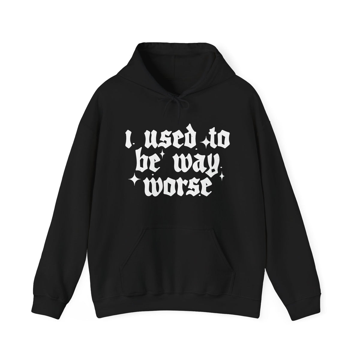 I use to be worse Unisex Heavy Blend™ Hooded Sweatshirt