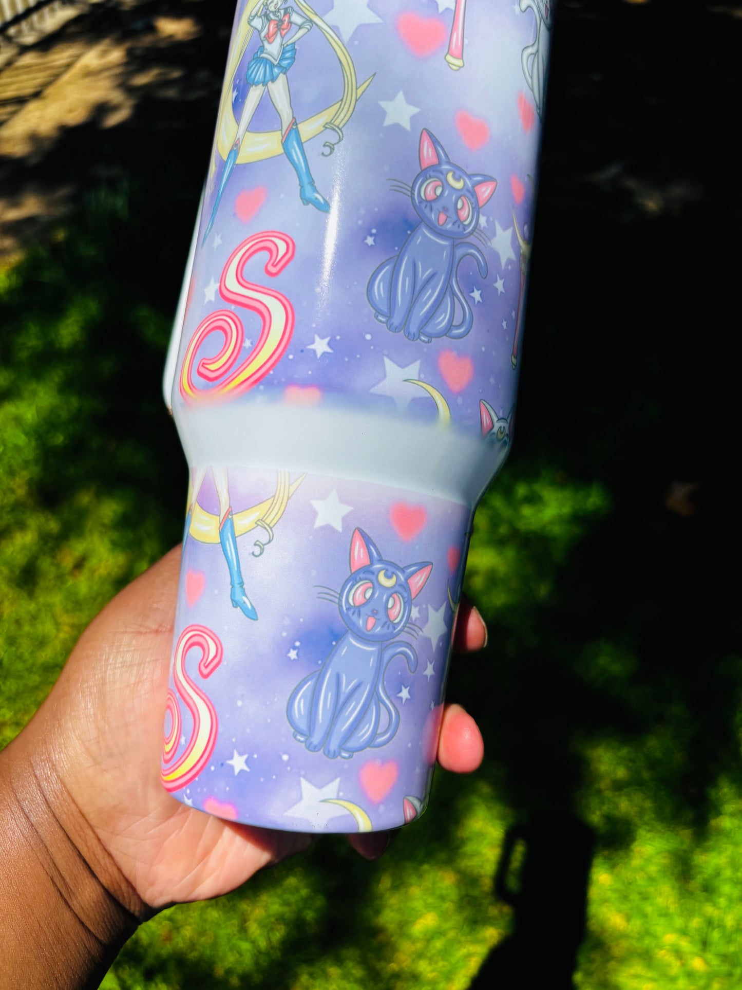 Purple sailor Moon 40oz tumbler