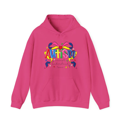 Autism Awareness Ribbon Hoodie — Colorful 'Autism' Support Sweatshirt