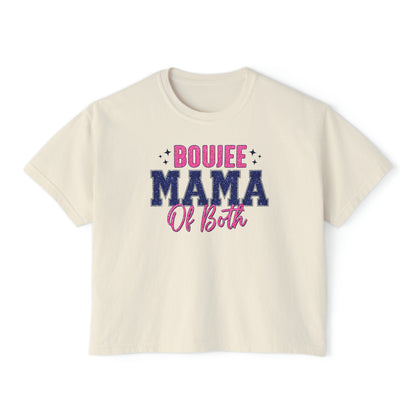 boujee mama of both Women's Boxy Tee