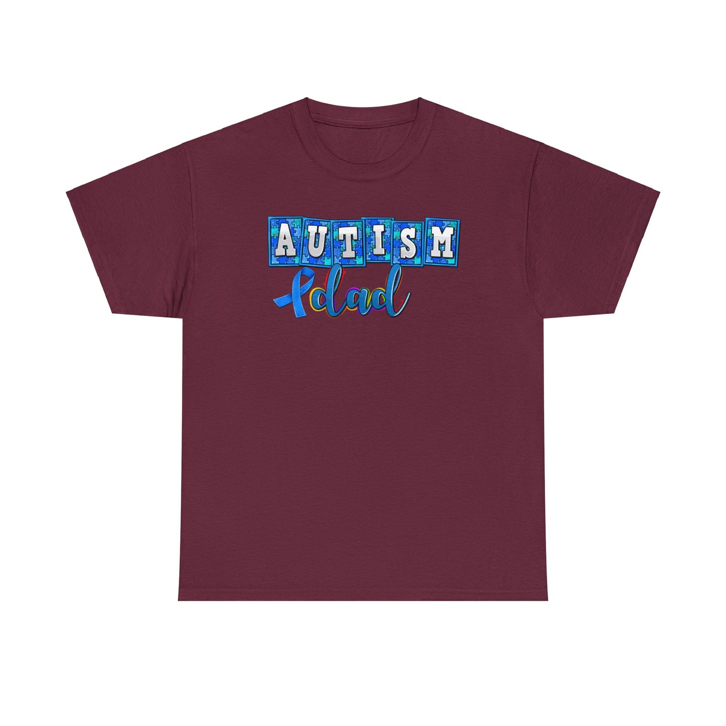 autism dad Unisex Heavy Cotton Tee