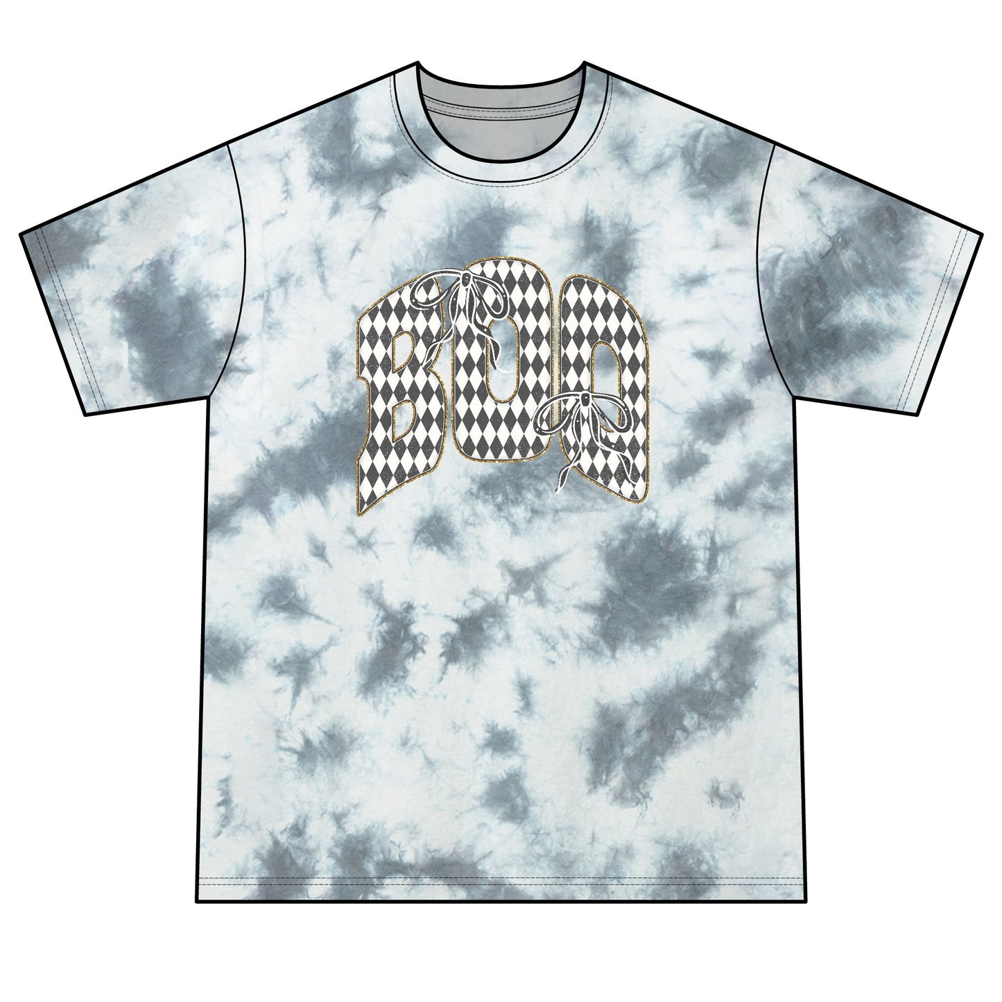 Boo Unisex Crystal Tie-Dye Tee