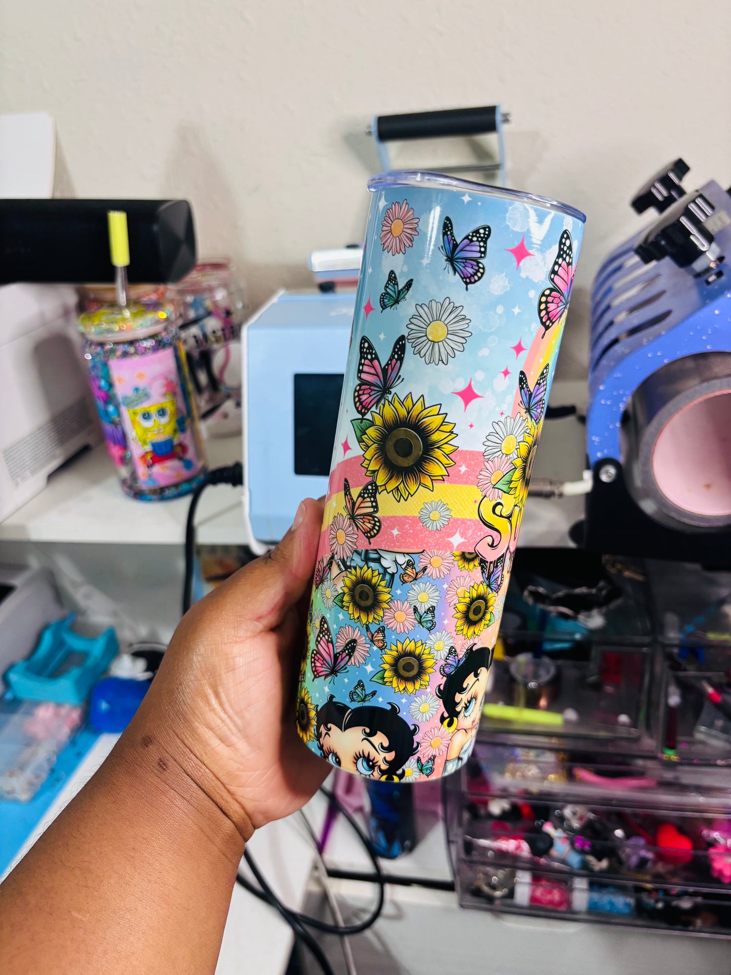 Sunflower Betty 20oz tumbler