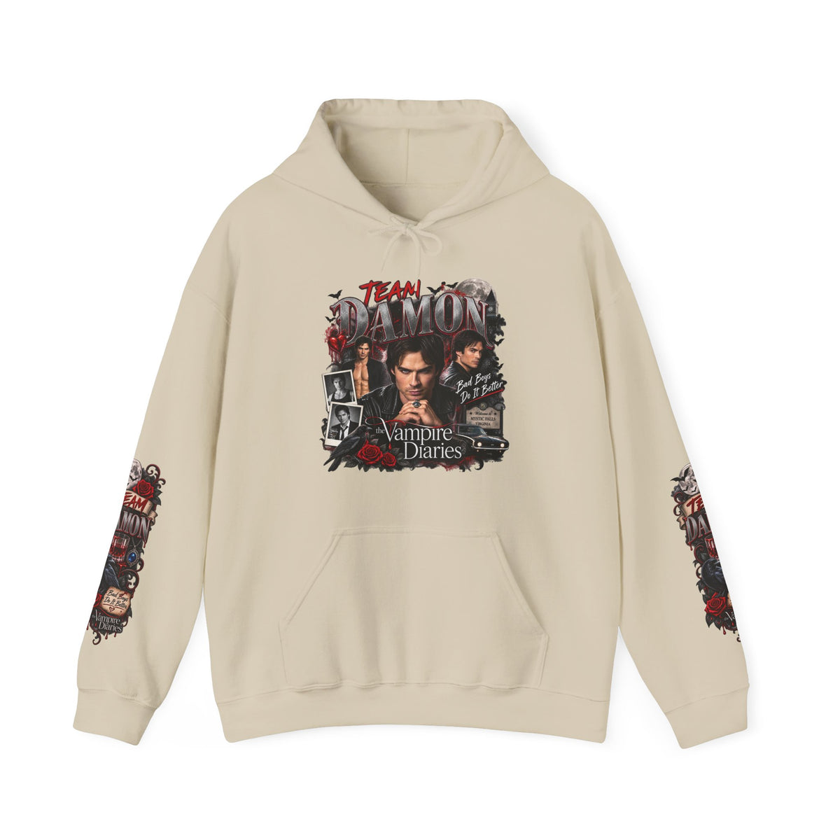 Team Damon Unisex Heavy Blend™ Hooded Sweatshirt